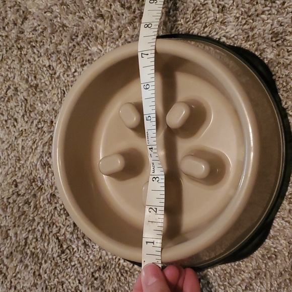 Slow feed bowl, beige/black - Picture 4 of 4